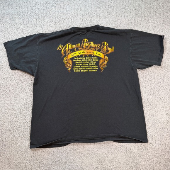 The Allman Brothers Band 40th Anniversary Tour T Shirt 2009 Band Tee Mens 2XL - Picture 2 of 6